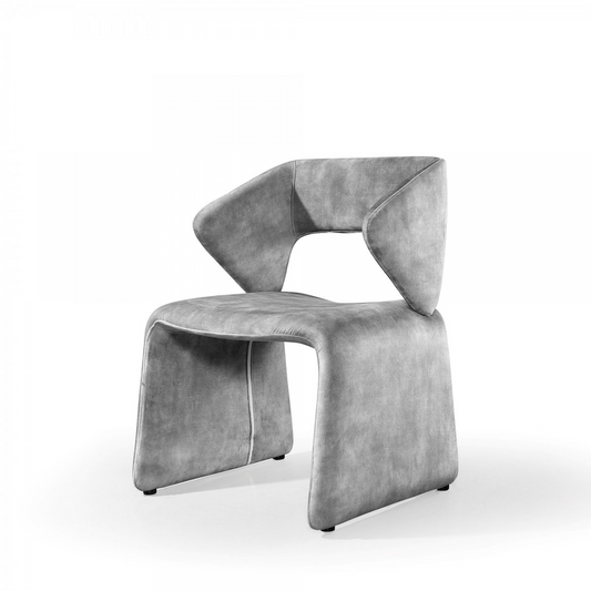 Grey Velvet Side Chair